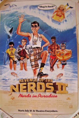 Revenge Of The Nerds Ii - Advance Authentic Poster 27 1/2 X 41 1/2 Inches