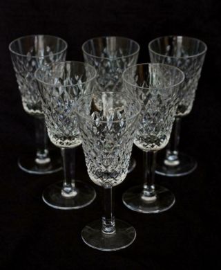 Set Of 6 Waterford Crystal Alana 5 1/8 " Sherry Glasses