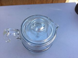 Vintage Pyrex Flameware Clear Glass 9 Cup 7759 Percolator Coffee Pot - Kitchen 2