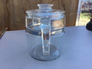 Vintage Pyrex Flameware Clear Glass 9 Cup 7759 Percolator Coffee Pot - Kitchen 3