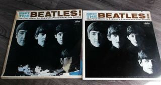 1964 Rare Meet The Beatles Paste - Over Cover Capitol & Early Pressing Also