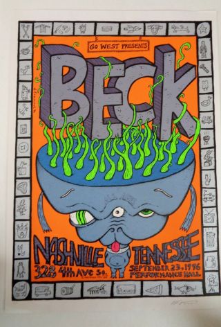 Beck 1996 Signed Poster