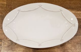 Juliska Berry And Thread Whitewash - - 12 - 1/8 " Oval Serving Platter