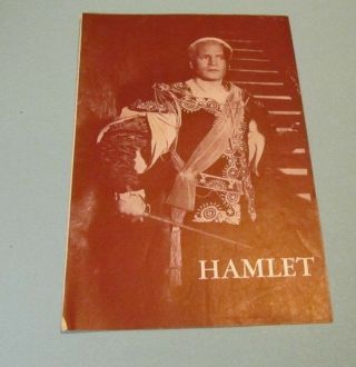 1948 Hamlet Movie Flyer Program Laurence Olivier Jean Simmons Peter Cushing