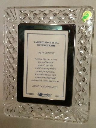 Waterford Lismore Crystal Picture Frame 8 " X 6 "