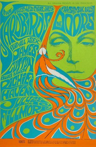Wolfgangs Vault Bill Graham Presents The Doors At The Fillmore Concert Poster