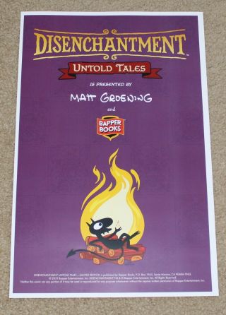 Sdcc 2019 Exclusive Disenchantment Untold Tales Matt Groening Poster