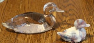 2 Glass Fenton Ducks 3