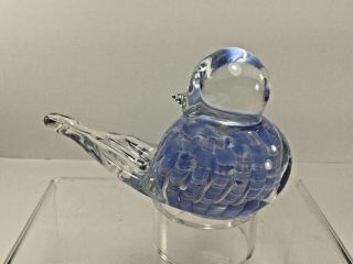 Vintage,  Joe St.  Clair,  3 " Art Glass,  One Of A Kind Turned Head Bird Paperweight