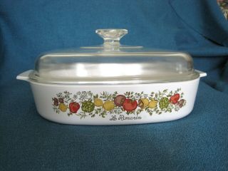 2.  5 Quart Spice Of Life Casserole 10 " X 10 " Square By Corning A 10 B.