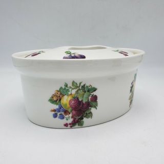 Vintage Apilco France Chamart - Covered Casserole Dish Bowl W/ Lid 8 "