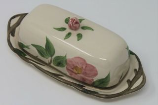 Franciscan Desert Rose 1/4 Pound Covered Butter Dish Made In England