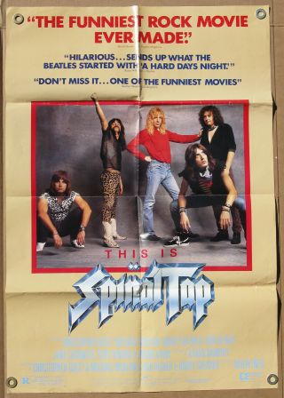This Is Spinal Tap Us 1 One Sheet Movie Poster,  Christopher Guest
