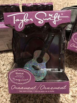 Taylor Swift - Musical Guitar Christmas Ornament - “long Live”