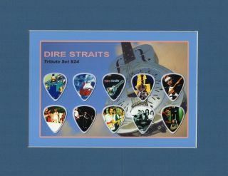 Dire Straits Picture Guitar Pick Set Mark Knopfler Sultans Of Swing