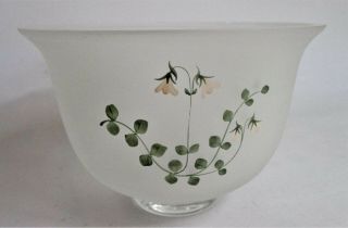 Lovely Swedish Pukeberg Art Glass Footed Vase / Bowl