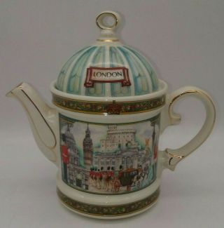 James Sadler Teapot England London Horseguards Porcelain Guards Queen 