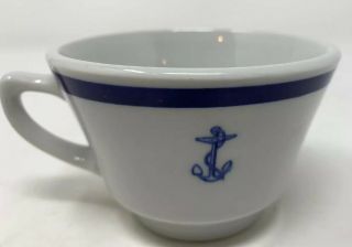 SHENANGO CHINA US Navy Wardroom Officer Fouled Anchor 5 Coffee Cups 2