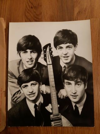 Beatles 1964 Promo Photograph with Mailer Radio Times EX. 2