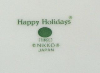 Nikko HAPPY HOLIDAYS Set of 4 Rim Soup Plates 9 1/4 