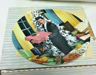 Elvis Presley Looking At A Legend Christmas At Graceland Ceramic Glass Plate
