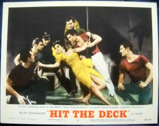 Hit The Deck Movie Poster Us Navy Ann Miller L/c 8 1955