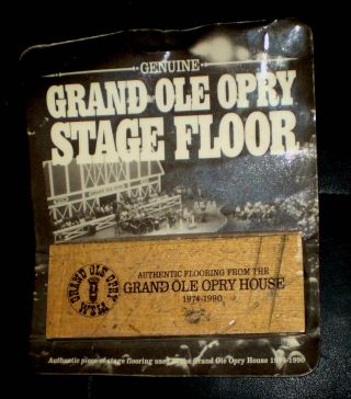 Authentic Piece Of The Grand Ole Opry Stage Floor (nip)