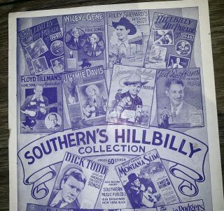 Bill Monroe Sheet Music Kentucky Waltz Antique Rare. 7