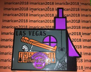 Hard Rock Las Vegas Halloween Puzzle Pin With Back Card