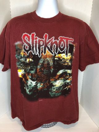 Slip Knot 2001 Slipknot Iowa T - Shirt “test All Cattle”,  Mens Xl