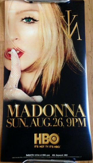 Madonna 26x50 Hbo Coated Bus Stop Poster 2001 Drowned World Tour Live Madame X