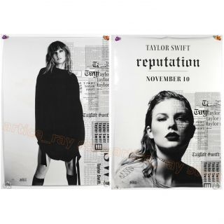 Taylor Swift Reputation Taiwan Promo Two - Side Poster 2017