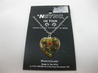 Nsync On Tour Heart Necklace 1998 Winterland Vintage