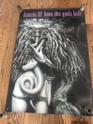 Danzig Iii How The Gods Kill 1992 Def American Records Promo Poster 24 X 36