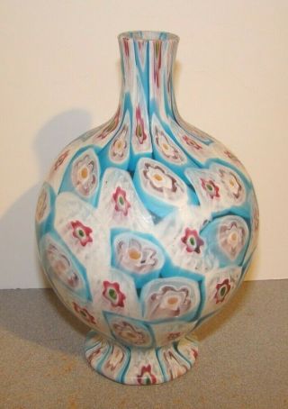 Vintage Murano Glass Millefiori Vase