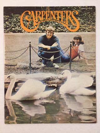 Vintage 1974 The Carpenters Then & Now Concert Tour Program Photo Book Lyrics