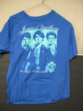 Jonas Brothers World Tour T - Shirt Vintage 2009 Medium M