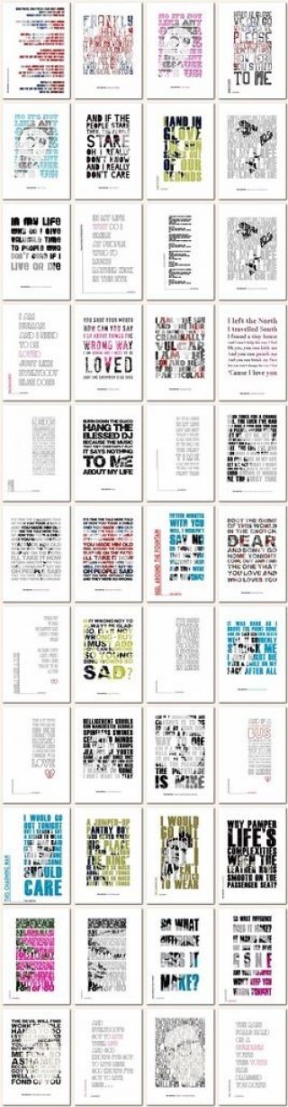 The Smiths ❤ There Is A Light That Never Goes Out typography poster art print 2 4