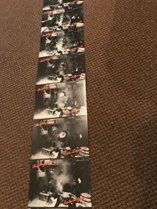 Rolling Stones Exile on Main Street postcards sheet 12 attached 1972 Vintage Old 4