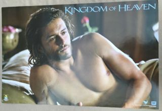 Rare.  Vintage Kingdom Of Heaven Movie Poster Orlando Bloom 23x35 " Sexy (2005)