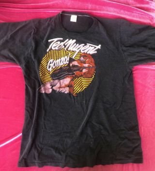 Ted Nugent,  Gonzo Vintage 1970’s Size L T - Shirt