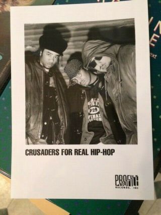 Crusaders For Real Hip Hop Vintage Hip Hop Promo Pic Promo Material