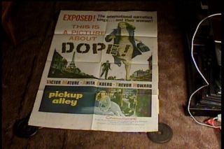 Pickup Alley 1957 Orig Movie Poster Drugs Pot Narcotics