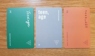 SEVENTEEN 2nd Album ' TEEN,  AGE ' Official Photocards Select Member Set 5
