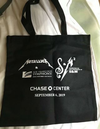 Metallica San Francisco Symphony & Metallica S&m Night 1 Chase Tote Bag