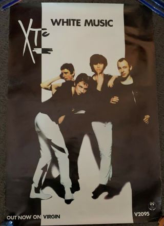 Rare Xtc Record Store Poster - White Music 1978