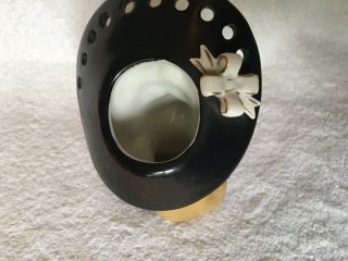 Gorgeous Vintage Lady Head Vase Polka Dots Napco S673A 5