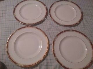 Set 4 Royal Doulton Sandon H5172 Dinner Plates England Bone China Porcelain