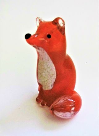 Langham Glass Paperweight Fox