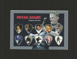 Bryan Adams Matted Picture Guitar Pick Tribute Summer Of 69 Please Forgive Me